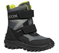 Geox J Himalaya Boy B ABX Bottines pour garçon, Gris foncé et citron vert, 34 EU