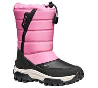Geox J Himalaya Girl B AB Bottes Hautes au Genou, Noir Fuchsia, 37 EU