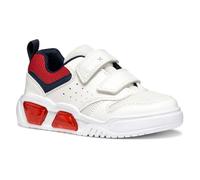 Geox J ILLUMINUS Boy A Basket, White/Red, 36 EU