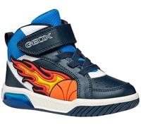 Geox J Inek Boy Basket, Bleu Marine, 32 EU