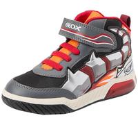 Geox J INEK Boy C, Basket, DK Grey/Orange,