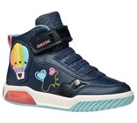 Geox J Inek Girl Basket, Bleu Marine, 26 EU