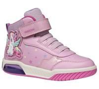 Geox J Inek Girl Basket, Rose Multicolore, 32 EU