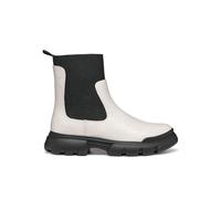 Geox J Junette Girl C Botte Chelsea, LT Ivory/Black, 37 EU