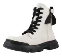 Geox J JUNETTE GIRL G, Bottine, LT IVORY/BLACK,