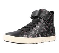 Geox Fille J Kalispera Girl H Basket, Black Silver, 28 EU