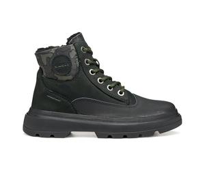 Geox J Kiddartah Boy WPF Bottines à la Cheville, Noir Militaire, 30 EU