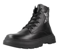 Geox J KIDDARTAH Girl A Bottine, Black/DK Silver, 37 EU