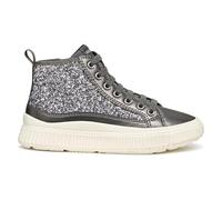Geox J Laquinny Girl Basket, Argent DK, 39 EU