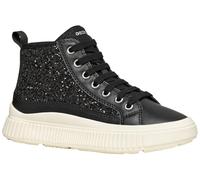 Geox J Laquinny Girl Basket, Noir, 35 EU