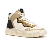 Geox J LAQUINNY Girl Baskets LT Ivoire/Platinum, 34 EU, Lt Ivory Platinum, 34 EU