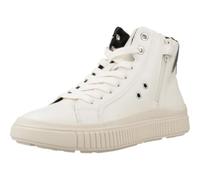 Geox J LAQUINNY Girl Baskets pour Fille, LT Ivoire/Argent, 36 EU, Lt Ivory Silver, 36 EU