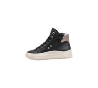 Geox J Laquinny Girl Basket, Black Platinum, 34 EU