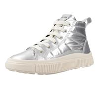Geox J LAQUINNY Girl C Basket, Argenté, 28 EU