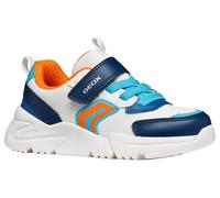 Geox J Loftus Boy B Baskets Blanc/Azure, 37 EU