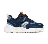 Geox J Loftus Boy Baskets Bleu Marine/Orange Taille 36 EU, Bleu Marine/Orange., 36 EU