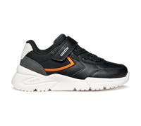 Geox J Loftus Boy Baskets pour garçon Noir/Orange Taille 33 EU, Noir/Orange, 33 EU