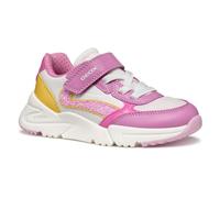Geox J Loftus Girl A, Basket Fille, DK Pink/Yellow,