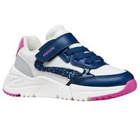 Geox J Loftus Girl A Basket, White DK Royal, 35 EU