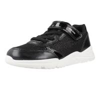 Geox J Loftus Girl C Basket, Noir/Blanc, 29 EU