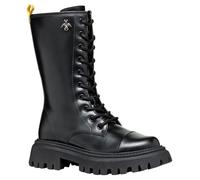 Geox J MAQUINNENS Girl C Botte mi-Mollet, Black, 39 EU