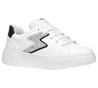 Geox J MIKIROSHI Girl A Basket, White/Silver, 28 EU