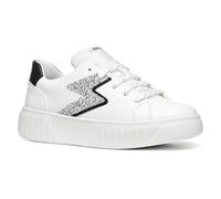 Geox J MIKIROSHI Girl A Basket, White/Silver, 38 EU