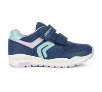 Geox J Pavel Girl A Baskets pour Fille, Bleu Marine Violet., 33 EU