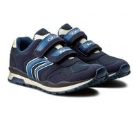geox J PAVEL J7215A Mocassins Bébé Homme Navy à Strappo Cuir Suède