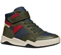 Geox J Perth Boy Basket, Bleu Marine Militaire, 34 EU
