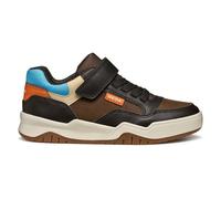Geox J Perth Boy Baskets pour garçon Marron/Bleu LT, 31 EU, Brown Lt Blue, 31 EU