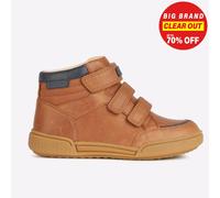Geox J Poseido Jeunes Garçons Mi-Bottes Mode Designer Décontractées Marron