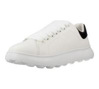 Geox J PUFFYPOP Girl A, Basket Fille, White/Black,