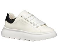 Geox J PUFFYPOP Girl A Basket, White/Black, 36 EU