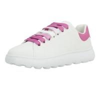 Geox J Puffypop Girl Basket, Blanc DK Fuchsia, 30 EU