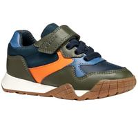 Geox J RANN-E Baskets pour garçon Military/Orange Taille 33 EU, Orange Militaire, 33 EU
