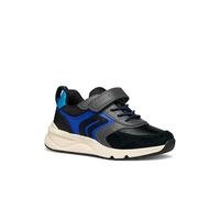 Geox J Rooner Boy Basket, Noir/Bleu, 39 EU
