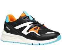 Geox J Rooner Boy Basket, Noir/Orange, 39 EU