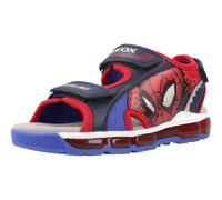 Geox J Sandal Android Boy, Bleu Marine/Rouge, 33 EU