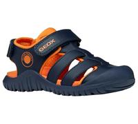 Geox J S. Fusbetto Pro Bo Sandales, Bleu Marine/Orange, 28 EU