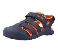 Geox J S. Fusbetto Pro Bo Sandales, Bleu Marine/Orange, 31 EU