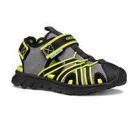 Geox J SANDAL AIRADYUM BO, Sandale garçon, Grey/Lime,