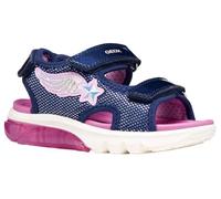 Geox J Sandal Ciberdron G, Bleu Marine Rose, 24 EU