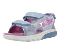 Geox J Sandal CIBERDRON G, Sky/Fuchsia, 32 EU