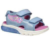 Geox J Sandal CIBERDRON G, Sky/Fuchsia, 34 EU