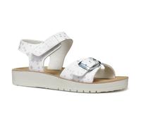 Geox J SANDAL COSTAREI GI, Sandale fille, White,