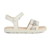 Geox J Sandal Haiti Girl, Blanc argenté, 26 EU