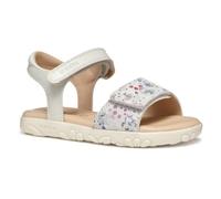 Geox J Sandal Haiti Girl, Off White/Multicolor, 34 EU