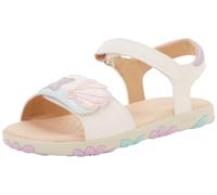 Geox J Sandal Haiti Girl, White Lt Pink, 24 EU