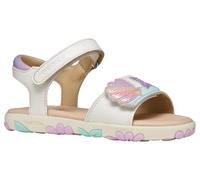 Geox J Sandal Haiti Girl, White Lt Pink, 26 EU